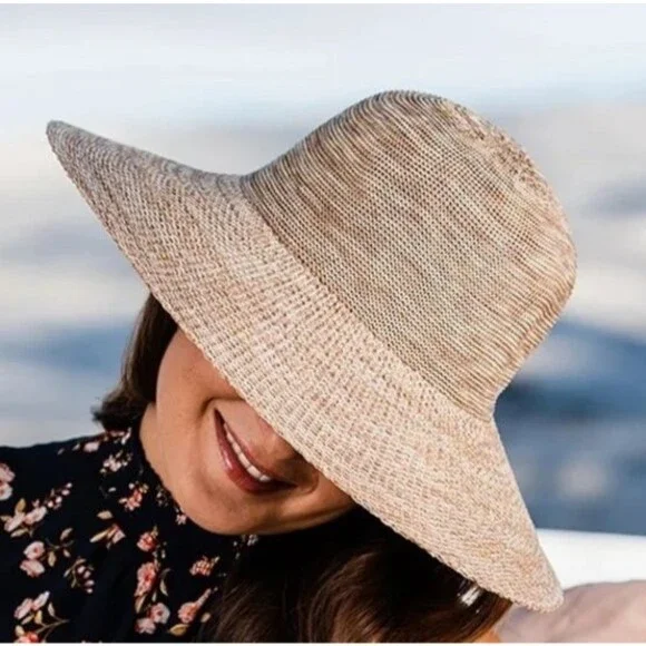 Wallaroo Hat Company "Victoria" Diva Wide Brim Straw Hat Womens OSFM - Picture 4 of 11